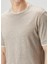 Bej Keten T-Shirt 5