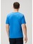 Açık Mavi Logo Nakışlı T-Shirt 4
