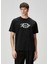 Siyah Beyaz Logo Nakışlı T-Shirt 1