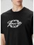 Siyah Beyaz Logo Nakışlı T-Shirt 5
