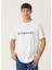 Oversize Fit Archetype Beyaz Logolu T-Shirt 1