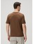 Kahverengi Logo Nakışlı T-Shirt 4