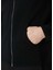 Siyah Kapüşonlu Yün Sweatshirt 6