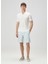 Beyaz Polo Yaka Keten T-Shirt 2