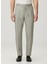 Taupe Beli Kordonlu Keten Pantolon 2