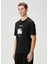 Siyah Şehir Baskılı T-Shirt 3