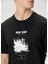 Siyah Şehir Baskılı T-Shirt 5