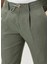 Yeşil Beli Kordonlu Keten Pantolon 4