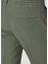 Yeşil Beli Kordonlu Keten Pantolon 5