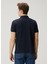 Lacivert Polo Yaka Organik Pamuk T-Shirt 4