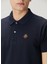Lacivert Polo Yaka Organik Pamuk T-Shirt 5