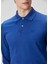Mavi Polo Yaka Uzun Kollu T-Shirt 5