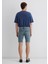 Tim Street Gölgeli Indigo Mavisi Jean Şort 0428489645 5