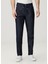 Koyu Lacivert Beli Kordonlu Jean Pantolon 2