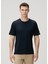 Lacivert Logo Nakışlı T-Shirt 1