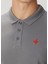 Koyu Gri Polo Yaka Ahtapot Nakışlı T-Shirt 5