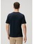 Lacivert Logo Nakışlı T-Shirt 4