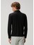 Siyah Polo Yaka Sweatshirt 4