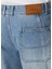 Mavi Fermuar Detaylı Denim Şort 5