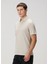 Beyaz Polo Yaka Keten T-Shirt 3