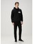 Siyah Kapüşonlu Logo Detaylı Sweatshirt 2