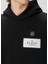 Siyah Kapüşonlu Logo Detaylı Sweatshirt 5