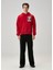 Postcard Bordo Kapüşonlu Baskılı Sweatshirt 2