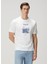 Beyaz Şehir Baskılı T-Shirt 1