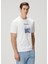 Beyaz Şehir Baskılı T-Shirt 3