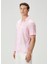 Camicia Pembe Etnik Desenli Kısa Kollu Gömlek 3
