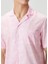 Camicia Pembe Etnik Desenli Kısa Kollu Gömlek 5