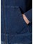 Koyu Mavi Kapüşonlu Denim Ceket 6