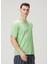 Relaxed Fit Yeşil Basic T-Shirt 3