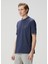 Lacivert Logo Detaylı T-Shirt 3