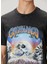 Siyah Figür Baskılı Organik Pamuk T-Shirt 5