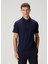 Lacivert Polo Yaka Yün T-Shirt 1