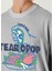 Teardrop Baskılı Kum Rengi Kısa Kollu Erkek T-Shirt 3