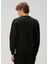 Siyah Logo Nakışlı Sweatshirt 4