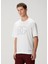 Beyaz Logo Desenli T-Shirt 3