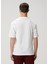 Beyaz Logo Desenli T-Shirt 4