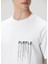 Beyaz Logo Detaylı T-Shirt 5