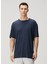 Lacivert Keten T-Shirt 1