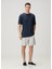 Lacivert Keten T-Shirt 2