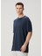 Lacivert Keten T-Shirt 3