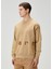 Felt Script Bej Sweatshirt 3