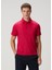 Pembe Polo Yaka Yün T-Shirt 1