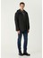 Gri Polo Yaka Keten T-Shirt 2