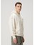 Kırık Beyaz Kapüşonlu Sweatshirt 3