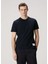 Lacivert Logo Jakarlı T-Shirt 1