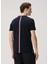 Lacivert Logo Jakarlı T-Shirt 4